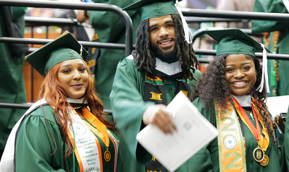 Excited FAMU graduates at convocation