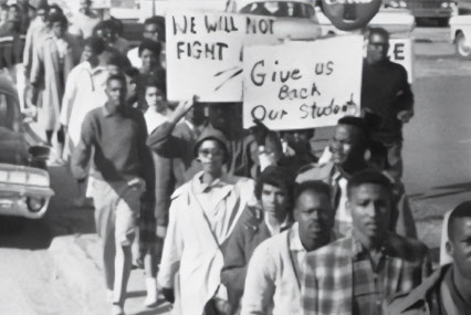 FAMU Students Protesting against the arrest of 23 of their classmates c. 1960