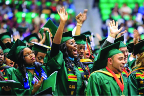 FAMU Student Celebrate During Commencement Ceremony