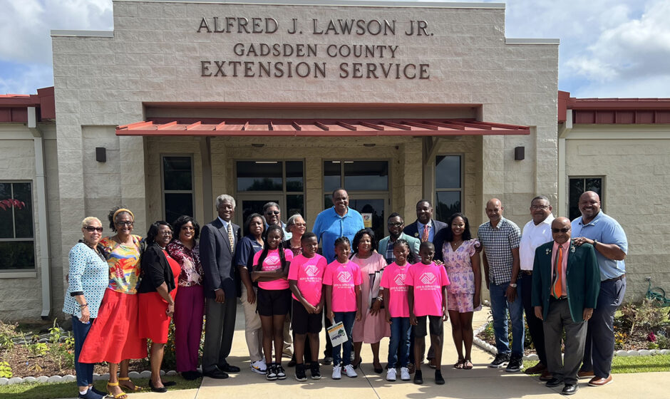 Gadsden County Commissioners celebrated the official renaming of the Gadsden County Co-operative Extension Service facility to the Alfred J. Lawson Jr. Building on Wednesday, June 19, in Quincy.