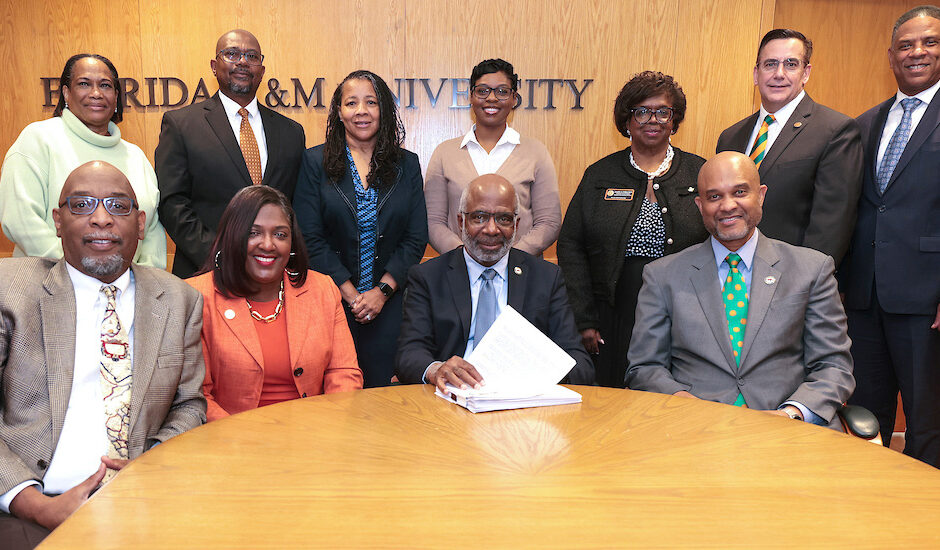 President Robinson Team at HBCU loan signing