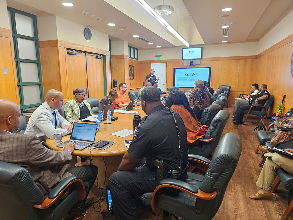 FEMA Critical Incident Management Training for members of the university's Senior Leadership Team