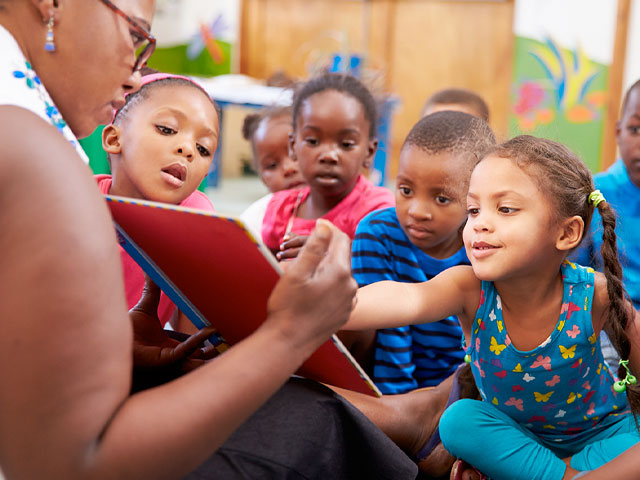 Young children in daycare