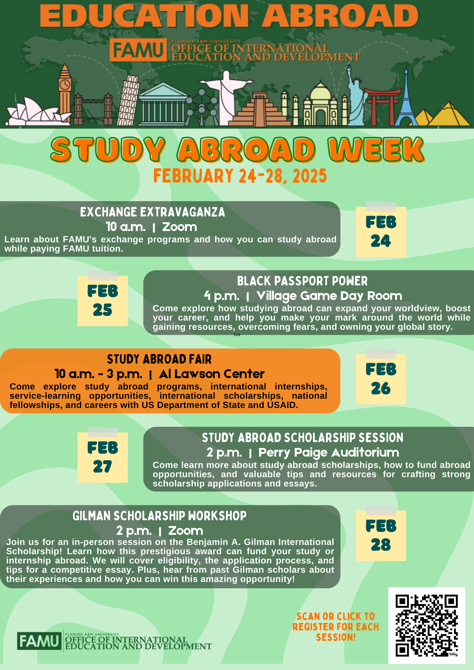 study abroad week flyer